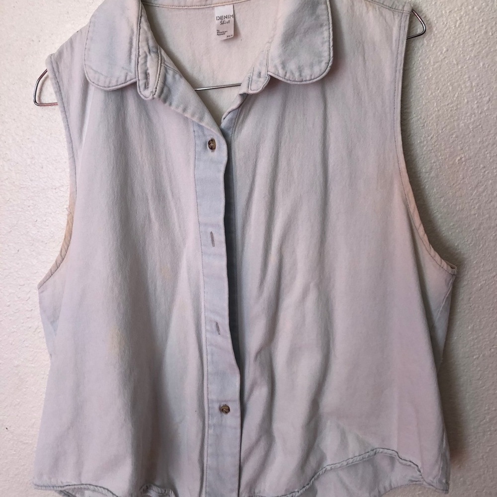 Denim tank top
